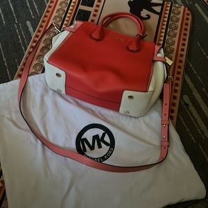 Brand new Michael Kors sea coral satchel handbag